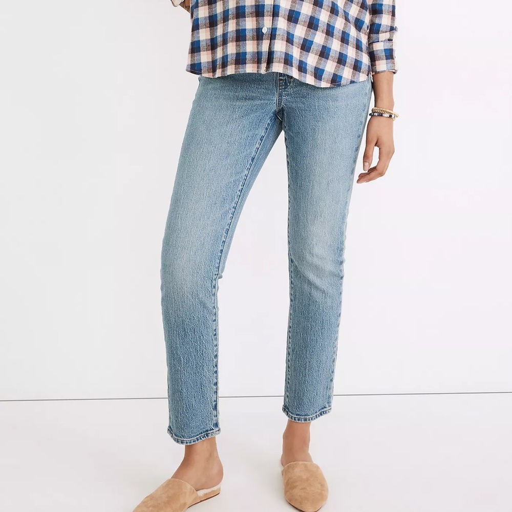 Madewell Maternity Over-the-Belly Perfect Vintage Jeans Medium Banner Wash 29